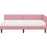  Kutni krevetni okvir s madracem 2 kom. Ružičasta 80 x 200 cm | Shoptok.si