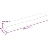  Stenska polica svetlo rjava 60x10x6 cm trdna hrastovi | Shoptok.si