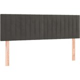  Box spring postelja z vzmetnico LED temno siva 140x190 cm žamet, (20930547) | Shoptok.si