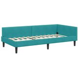  Kutni krevetni okvir s madracem Ostalo 2 pcs Tirkizna Baršun | shoptok.hr