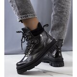 Gemre Black Patent Ankle Boots Prepo | Eponuda.ba
