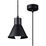Nice Lamps Črna viseča svetilka s kovinskim senčnikom 14x14 cm Martina - Nice Lamps Cene
