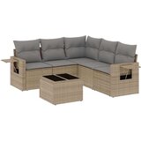 vidaXL 6-dijelni set vrtnih sofa s jastucima bež od poliratana | shoptok.hr