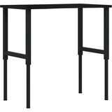 vidaXL delovna miza temno rjava 100x60x(71,5-98) cm trdna hrastovina | Shoptok.si