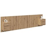 Uzglavlje s ormarićem 3 pcs Umjetnički hrast Konstruirano drvo | shoptok.hr