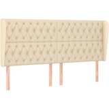 Maison Chic vzglavna omarica - nočna omarica - posteljna omarica z ušesi krem 203x23x118/128 cm blago, (21710769) Cene