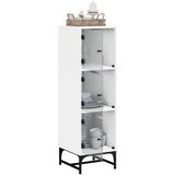 vidaXL Visoka komoda sa staklenim vratima bijela 35 x 37 x 120 cm | shoptok.hr