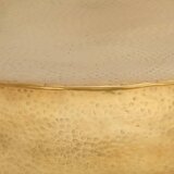  Stolić za kavu od čekićanog aluminija 70 x 30 cm mjedeni | shoptok.hr