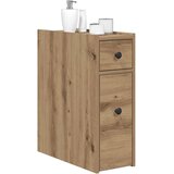  Uski kupaonski ormar s kotačima boja hrasta konstruirano drvo | shoptok.hr