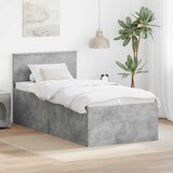  Krevetna konstrukcija s uzglavljem Betonski sivi 75 x 190 cm | Eponuda.com