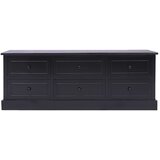 Maison Chic TV omarica - TV enota - Televizijska omarica črna 108x30x40 cm trden les pavlovnije, (21699574) Cene