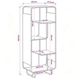  Visoka komoda Staro drvo 60 x 37.5 x 144 cm Prerađeno drvo - Staro drvo 60 x 37.5 x 144 cm | shoptok.hr