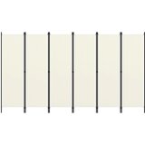 vidaXL Paravan 6-delni kremno bel 300x180 cm Cene