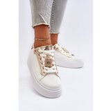 Boto Women's Sneakers with Decoration White Celedria Cene
