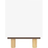TV ormarić bijeli 105x30x40 cm od borovine i prirodnog ratana | shoptok.hr