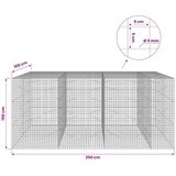  Gabion s žicom debljine 5 mm i mrežom 5x5 cm 350x100x150 cm - 100 cm 150 cm 350 cm | shoptok.hr