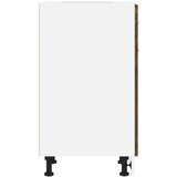 vidaXL Spodnja omarica dimljeni hrast 50x46x81,5 cm inženirski les | Shoptok.si