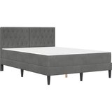  Okvir kreveta s madracem Tamno siva 120 x 190 cm Baršun | shoptok.hr