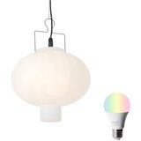 QAZQA Smart buiten hanglamp wit 35cm incl. Wifi A60 - Pion | Shoptok.si