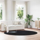  Čupavi tepih s visokim vlaknima NAVARRA crni 240x240 cm | shoptok.hr