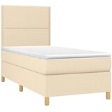  box spring s madracem LED krem 100x200 cm od tkanine | shoptok.hr