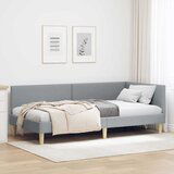 vidaXL Kutni okvir kreveta Ostalo Svjetlosiva 100 x 200 cm Cijene