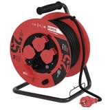  Zunanji kolutni podaljšek 25 m / 4 vtičnice / črni / guma / 230 V / 1,5 mm2 Cene