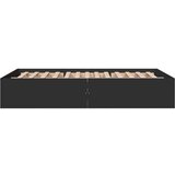 vidaXL Okvir za krevet crni 120x190 cm konstruirano drvo | shoptok.hr