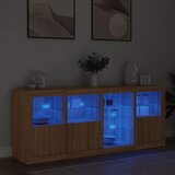  Komoda s LED svjetlima boja hrasta sonome 164 x 37 x 67 cm | shoptok.hr