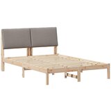 vidaXL Kovinska posteljna konstrukcija Rjava in taupe 160 x 200 cm, (5000084556) Cene