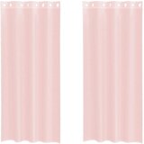 Voile zavjese s ušicama 2 kom svijetlo ružičaste 140x245 cm | shoptok.hr
