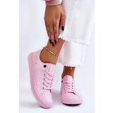 Big Star Women's Classic Low Sneakers LL274022 light pink Cene