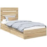  Krevet s od storage Sonoma hrast 75 x 190 cm Konstruirano drvo | shoptok.hr