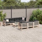  8-dijelni set vrtnih sofa od masivne borovine | shoptok.hr