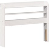 vidaXL Posteljni okvir z vzglavjem brez vzmetnice bel 90x200 cm, (21303451) | Shoptok.si