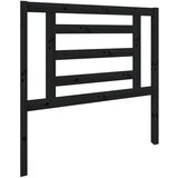 Maison Chic posteljno vzglavje - vzglavna omarica - nočna omarica črno 96x4x100 cm trdna borovina, (21705991) Cene