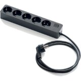 Famatel Produžni kabel 5 utičnica, 1.5m, prekidač, crni, 1.5mm² - 2625-N | shoptok.hr