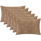  Presvlaka za jastuk 6 pcs HEERLEN Sivosmeđa 50 x 75 cm | shoptok.hr