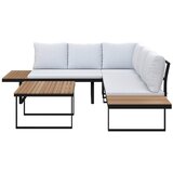 Bessagi Garden Lounge Garnitura Elia, Siva, 4-Delno | Shoptok.si
