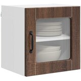 Zidni stakleni ormarić 2 pcs Smeđi hrast 40 x 31 x 40 cm | shoptok.hr