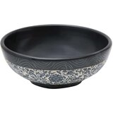 Nadgradni umivaonik crno-plavi okrugli Φ 41 x 14 cm keramički | shoptok.hr