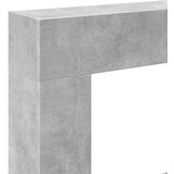 vidaXL Okvir za kamin betonsko siv 81x18x82 cm inženirski les | Shoptok.si