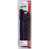 Vivanco 6-fach Steckdosenleiste schwarz | Shoptok.si