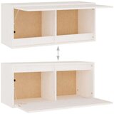 TV omarica 4 kosi bela trdna borovina, (20731709) | Shoptok.si