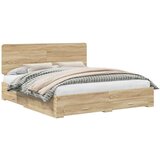  Okvir za krevet s uzglavljem Sonoma hrast 200 x 200 cm | shoptok.hr