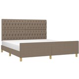 Okvir za krevet s uzglavljem smeđesivi 180 x 200 cm od tkanine | shoptok.hr