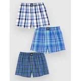 Checkered 3Pack Boksarice port blue