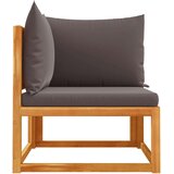 vidaXL Kutna vrtna sofa s jastucima od masivnog drva bagrema | shoptok.hr