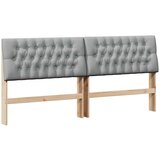  Tapecirani uzglavlje Svijetlo siva 180 cm Čvrsto borovo drvo | shoptok.hr