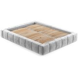 Maison de Rêve Svijetlo sivi tapecirani bračni krevet s prostorom za odlaganje s podnicom 160x200 cm Aruba L – | shoptok.hr